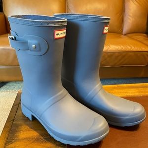 Hunter Blue Rain Boots